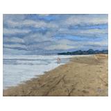 Gibson Byrd "Beach With Streaking Clouds" Oil On