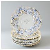 (6pc) Meissen Hand-Painted Porcelain Plates