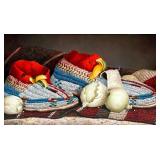 Gayle Nason Red Felt Cuffsï¿½ Oil On Board