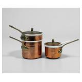 (2) Ruffoni Italian Copper Doble Broilers WIth Cer