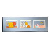 Peter Max Serigraph Triptych "Lunar 2000"