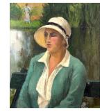 Paul-Emile Pissarro "La Belle Bertheï¿½ Oil On Ca