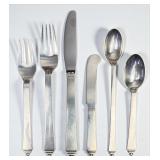 (50pc) Georg Jensen "Pyramid" Sterling Silver Fl