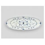 Royal Copenhagen Blue Fluted Full Lace Fish Platte