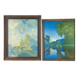 (2) Maxfield Parrish Prints - Morning & Evening