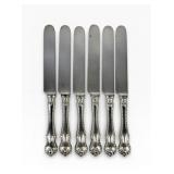 (6) Dominick and Haff Mazarin Sterling Handled Kni