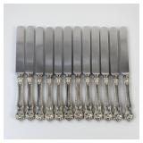 (12) Dominick and Haff Mazarin Sterling Handled Kn