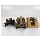 (3) Vintage Cannons On Stands