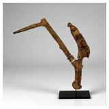 19th Century Carved Wooden Whistling Pipe