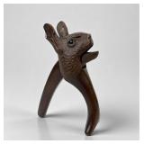 Black Forest Carved Wood Rabbit Nut Cracker