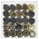 Group Of (25) WWI Military Compasses (F)
