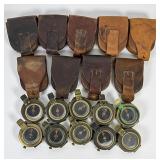 Group Of (10) WWI Military Compasses (J)