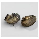 (2) Sterling Shell Trays