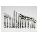 (217 pc) Gorham Melrose Sterling Silver Flatware S