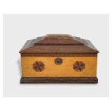 Antique French Inlaid Wood Box