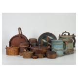 Scandinavian Hand Painted Wood Folk Art Works