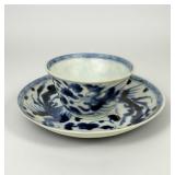 Yongzheng Phoenix Porcelain Tea Bowl & Saucer