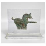 Ancient Asian Bronze Belt Hook In The Form of a Ho