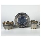 (3pc) Mother Goose Nursery Gorham Sterling Set