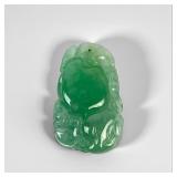 Finely Carved Jadeite Pendant