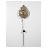 Baroque German Wall Clock W/ Relief FF Minerva & C