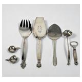 (7pc) Georg Jensen Sterling Serving Pieces