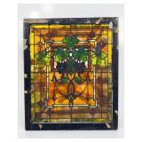 Antique Grape Stained Glass Window