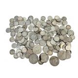 Large Group of Silver American Currency