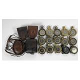 Group Of (15) WWI Military Compasses (L)