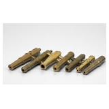 (7) Vintage Brass Cannon Barrels
