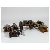(8) Vintage Mini Cannons On Stands