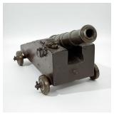 19th Century Bronze Miniature Naval Cannon