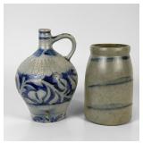 Salt Glazed Jug & Canister