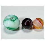 (3) Vintage Marbles (H)