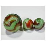 (3) Vintage Marbles (G)