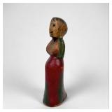 Antique Scandinavian Folk Art Wood Figure