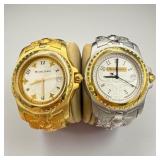 (2) Michel Jordi Stainless & Gold-Tone Quartz Swis