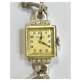 14k Gold & Diamond Ladies Movado Watch