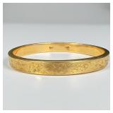 14k Gold Victorian Bangle Bracelet