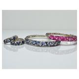 (2) Effy Sterling Bracelets & a Pair of Earrings