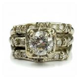 1/2 Carat Diamond & 14K White Gold Ring