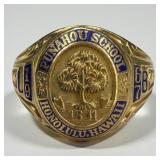 10K Gold 1967 Honolulu Ladies Class Ring