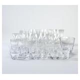 (35pc) Rosenthal "Triangle" Crystal Glasses