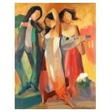 Gholam Yunessi Oil On Paper