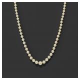 Mikimoto Pearl Necklace W/ 10K Gold Clasp