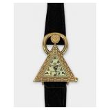 Vintage Waltham Masonic Triangle Wrist Watch w/Cas