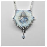 Lalique Opalescent Glass Poissonï¿½ Pendant & N