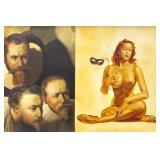 Carlos Perez "Anatomy Lesson" Oil on Canvas