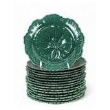 (15) Wedgwood Majolica Leaf Plates