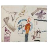 Manuel Hernandez Mompo "Untitled" Mixed Media